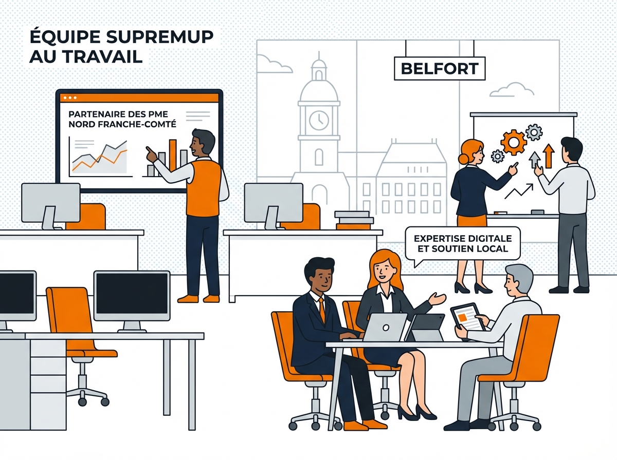 SupremUp agence web à Belfort - expertise Google Workspace, applications web et automatisation